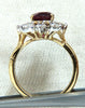 GIA Certified 3.20ct No Heat Natural Ruby Diamonds ring 14 Karat