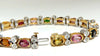 14.35ct Natural Spinel, Ruby, Sapphire, Green Garnet diamonds bracelet Gemline