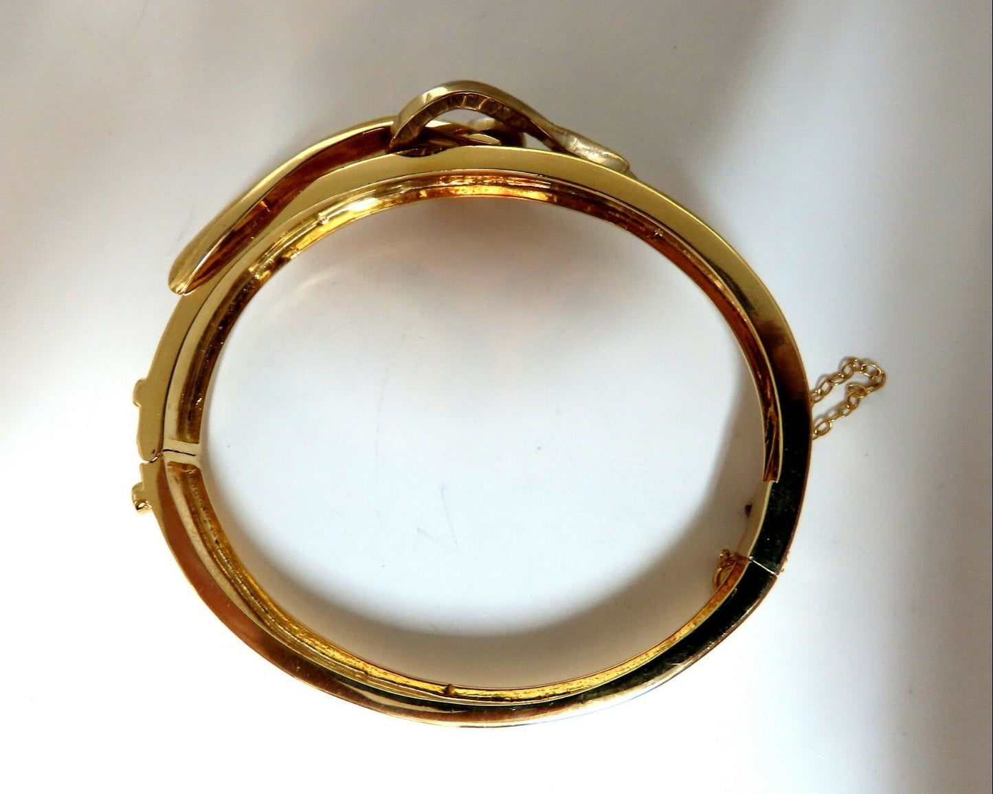 .40ct Natural Diamonds Bangle Bracelet Vintage 14 karat