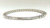 .24ct natural round Accordion Expandable Bead Link Slip On Bracelet 14 Karat