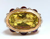 25ct Natural Lemon Quartz Vintage Ring 19 Karat Vintage Middle East 52 Gram