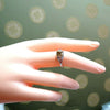 .57ct Natural Fancy Orange Brown Diamond Vintage Gilt Ring 14 Karat
