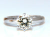 GIA Certified 1.01ct round cut diamond solitaire ring platinum classic N/Vs
