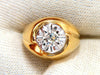 GIA Certified .53ct natural diamonds mens ring 14 Karat