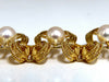 6.3mm Natural Japanese Akoya Pearls Necklace 18 Karat Two Tier Intertwined Twist