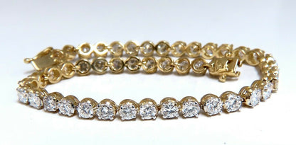4.50ct Natural Diamonds Tennis Bracelet 14kt F/G 7 Inch