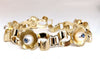 .50ct Natural Sapphires within Pearls Vintage Clover Bracelet 14 Karat Vintage