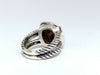 Natural Smokey Topaz Diamonds Ring Silver 925
