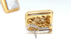 1.20ct Natural Diamonds Cluster Bead Clip Earrings 18 Karat & Trim