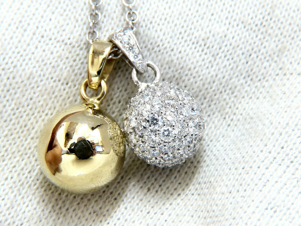 10mm Cluster Diamond Ball Chain | Beaded Ball Chain Necklace