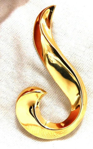 High Shine Musical Note Gold Pin 14 Karat