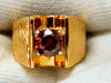 Vintage GIA Certified Natural Fancy Orange Brown Color Diamond Ring 14 Karat