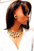 147ct Natural Amethyst Citrine Diamonds Necklace Earrings Magnificent 18 Karat