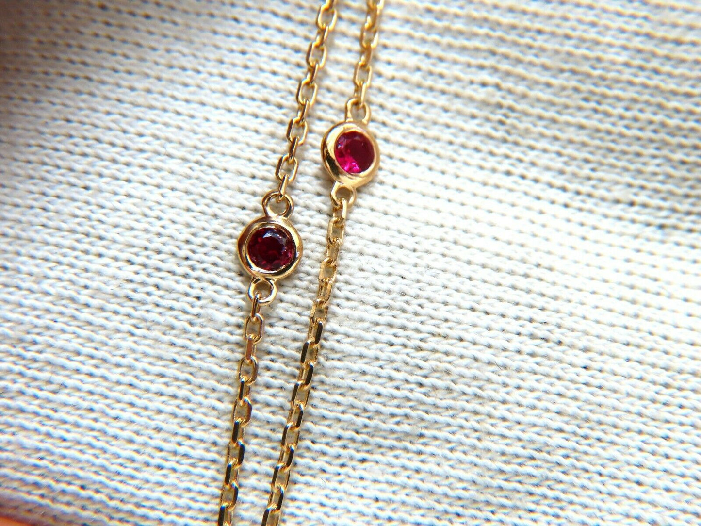 .34ct Natural Fancy color Heart Diamond Necklace 14 Karat