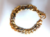 Miami Cuban Link Bracelet 14 Karat Two Tone