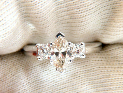 1.00ct Natural Marquise Diamond Ring 14 Karat Gold Classic Three