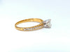 GIA Certified .69ct round cut diamond Raised Diamond Engagement Ring 14 Karat
