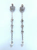 1.45ct Natural Briolette Diamonds Dangle Earrings 14 karat Jackets & Stud