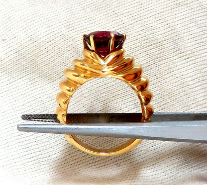 2.02ct Natural Tourmaline Solitaire Ring 14kt Eagle Wing Wrap
