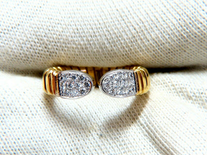 .30ct Natural Diamonds Adjustable Ring 18Kt Size 6-7 Accordion Shank