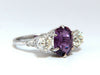 GIA Certified 3.37ct Natural Purple Pink Sapphire Diamonds Ring 18kt Classic-3