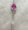 16.80ct. Natural Vivid Gem Bubble Gum Pink Sapphires Yard Diamond Necklace 14Kt