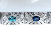 24.30ct Natural Gem Line Vintage Graver Etch Cuff Bracelet 18kt
