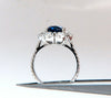 GIA Certified 5.48ct Natural No Heat Royal Blue Sapphire Ring Halo Prime