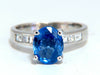 GIA Certified 2.58ct Natural No Heat Sapphire Diamond Ring Unheated Platinum