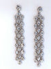 2.60ct Natural Round Diamonds Cascading Station Yard Dangle Earrings 14kt