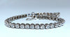 3.05ct Natural Diamonds Tennis Bracelet 14kt Gold Smooth Anti-Catch
