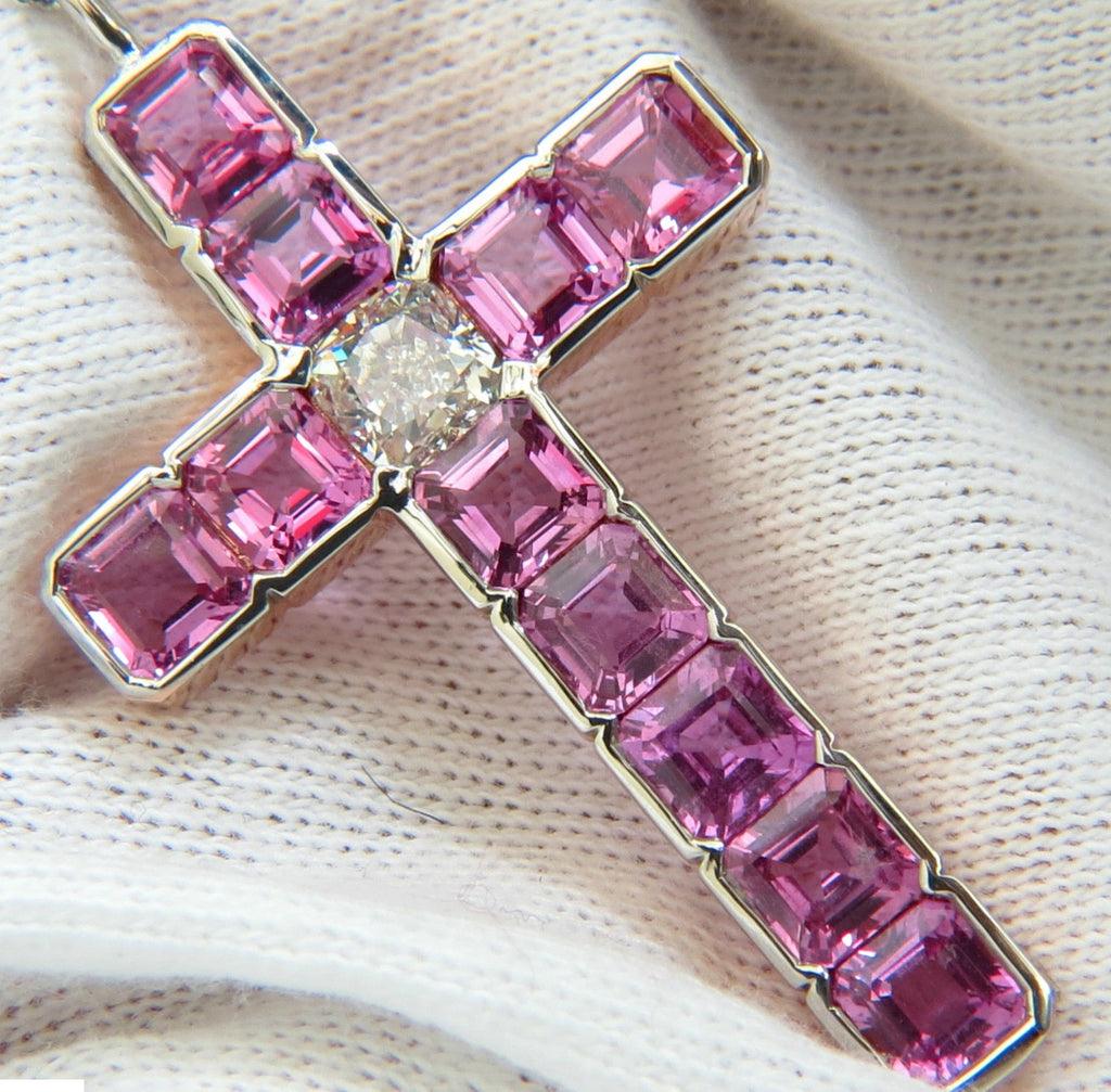 Pink deals diamond cross