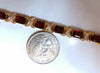 16.15ct Natural Garnets Diamond X Tennis Bracelet 14kt