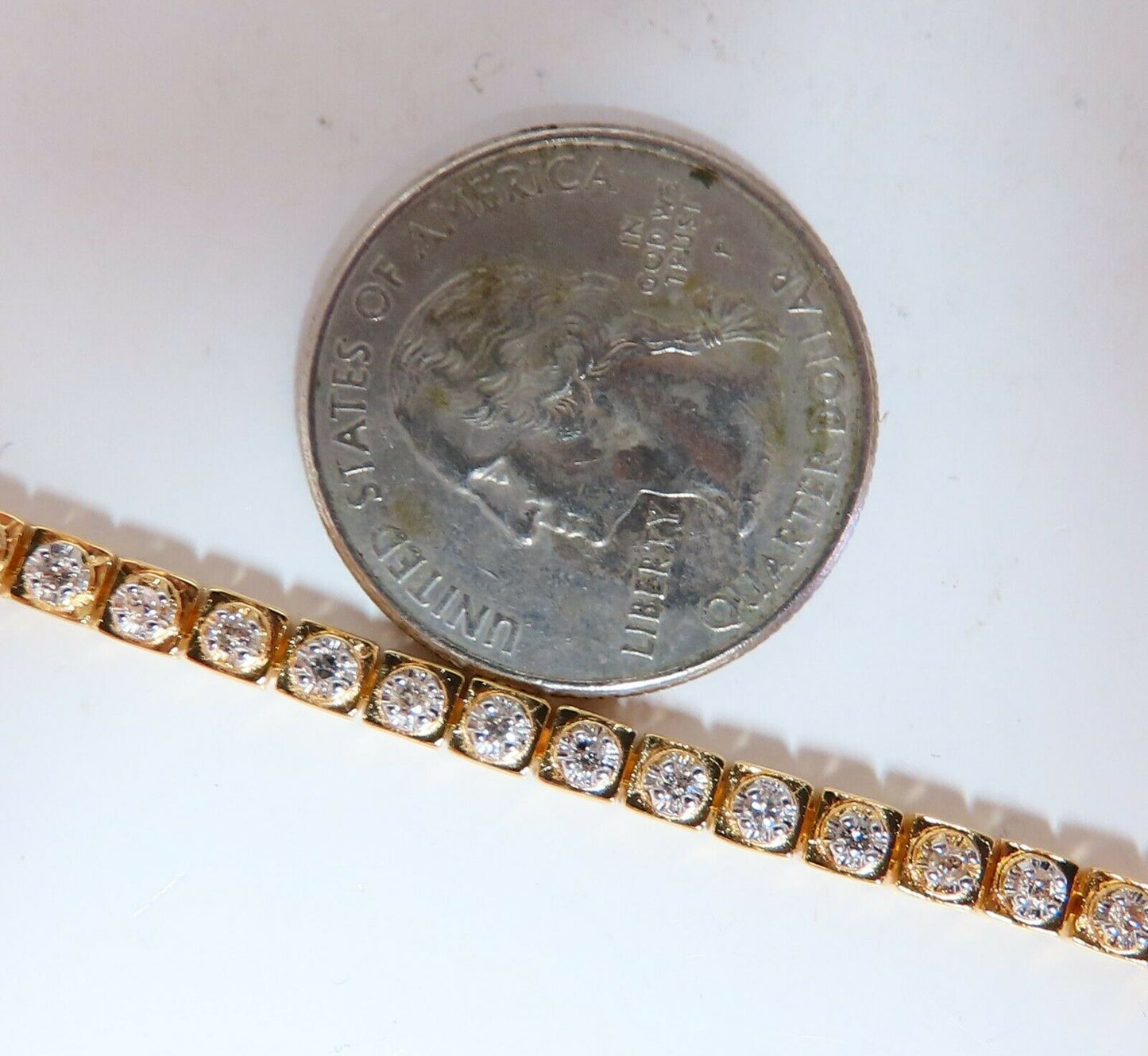 1.04ct Round Diamonds Vintage Retro Style Bracelet 14kt