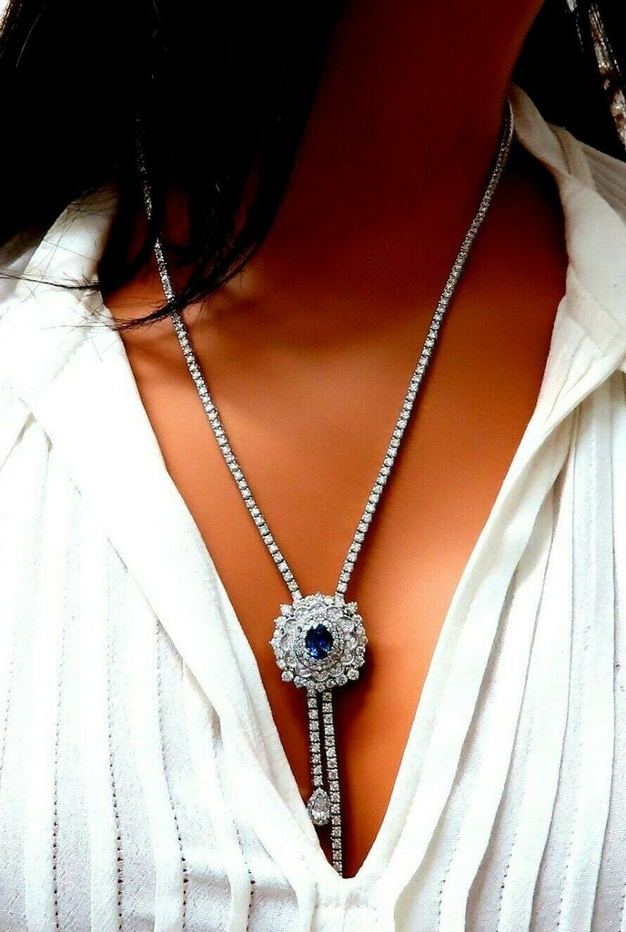 Diamond on sale bolo necklace