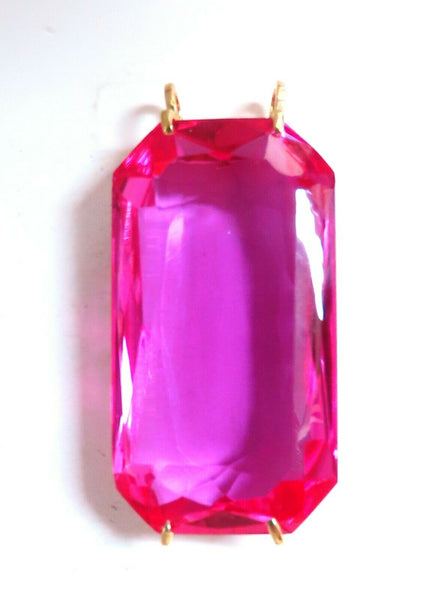 156ct GIA Certified Lab Pink Sapphire necklace 14kt