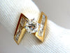 GIA 2.06CT ROUND DIAMOND CROSSOVER RING BAGUETTES 14KT VVS