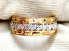 .18ct natural diamond eternity ring 14kt vintage floral patina