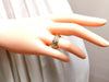 .18ct natural diamond eternity ring 14kt vintage floral patina