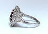 GIA Certified 3.73ct Purplish Brown Sapphire Diamonds Ring Platinum Vintage
