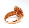 GIA Certified 1.19ct oval cut red No Heat Ruby diamonds ring 14kt