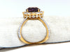 GIA Certified 5.16ct Natural Vivid purple sapphire diamonds ring