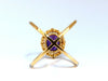 GIA Certified 5.16ct Natural Vivid purple sapphire diamonds ring