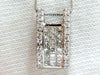 .90ct Princess & Rounds Diamond Square Cocktail Pendant 18kt