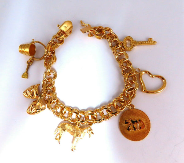 Assorted Lucky Charms Bracelet 14 karat