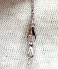 3.73ct Natural Pear Aquamarine Diamonds Necklace Cluster Halo Drop 14kt