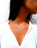 5.22ct natural diamonds (5) cluster yard necklace 14kt floretta 17 inch