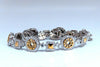 2.71ct Natural Round Diamonds Alternated Pyramid Cut Link 18kt Intricate