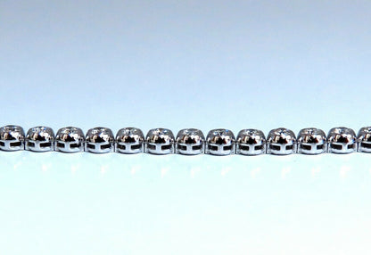 2.40ct Natural Diamonds Tennis Bracelet 14kt Gold Classic Bezel Mount