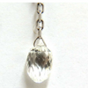 2.40ct Natural Briolette Diamonds Dangle Station Yard Earrings 14 Karat